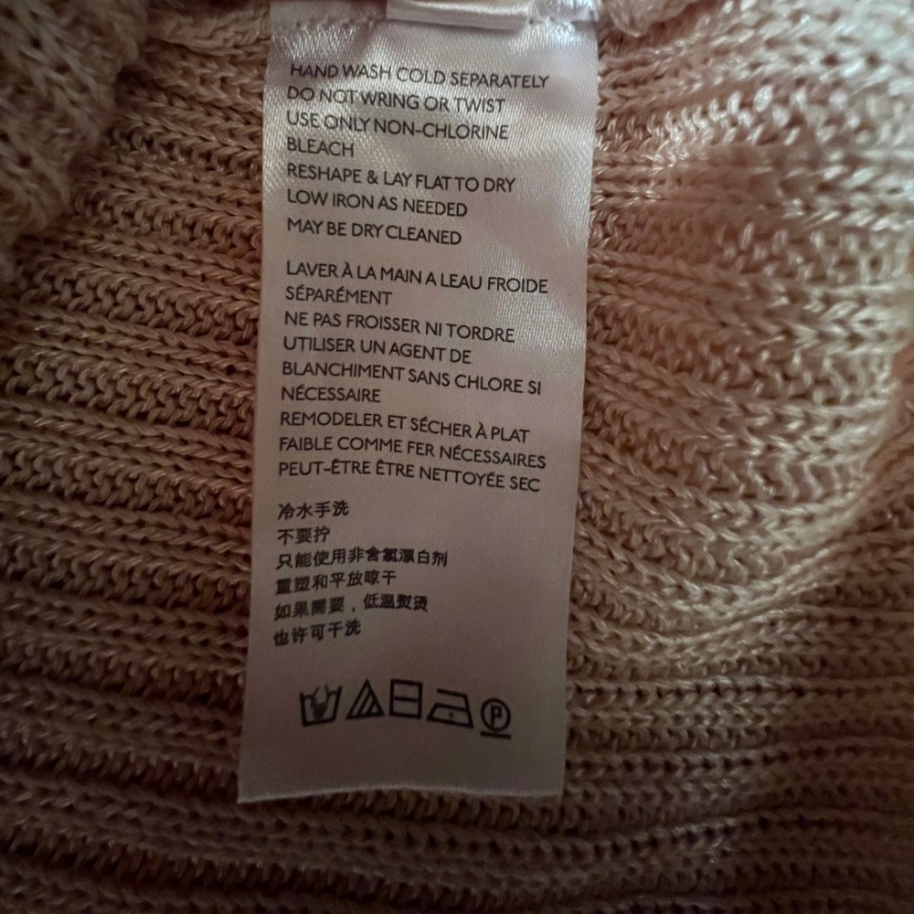 Free People Game On Cardigan in Light Pink- Size M - Picture 4 of 8
